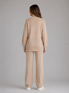 Women's Oversized Roll Neck Knit Lounge Set