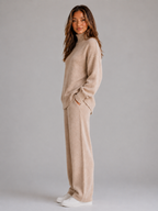 Women's Oversized Roll Neck Knit Lounge Set