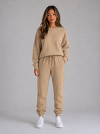 Women's Oversized Crew Neck Tracksuit Set