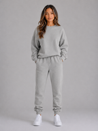 Women's Oversized Crew Neck Tracksuit Set
