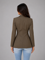 Women's Single Breasted Tailored Office Blazer