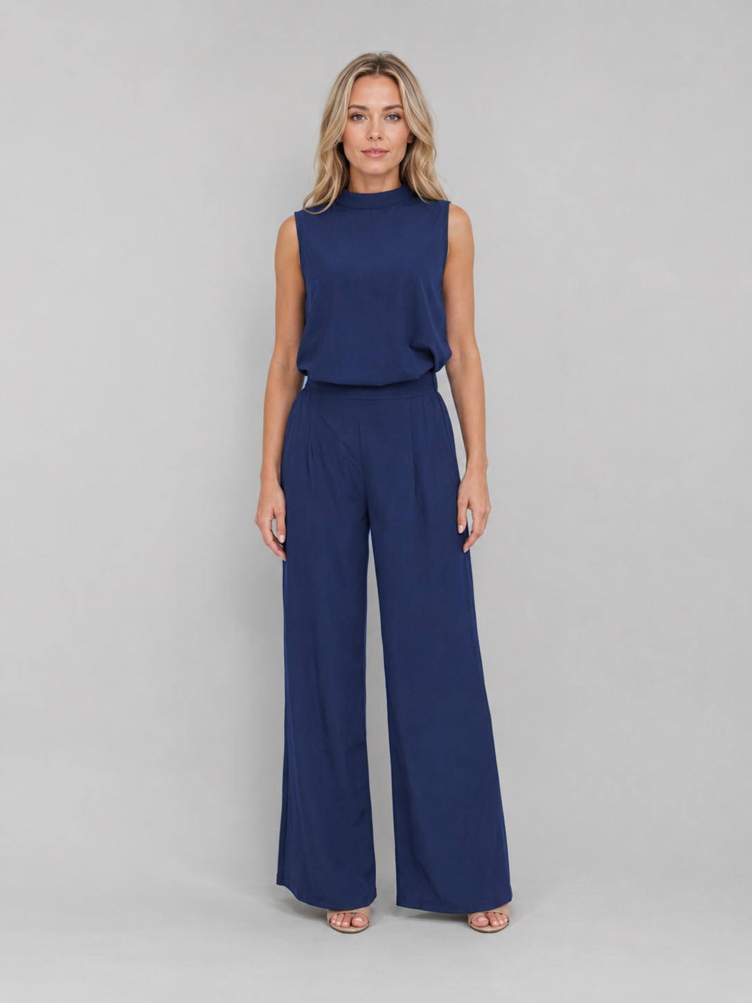 Women's Sleeveless Wide Leg Co-Ord Set