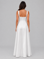 Women's Square Neck A-Line Maxi Dress