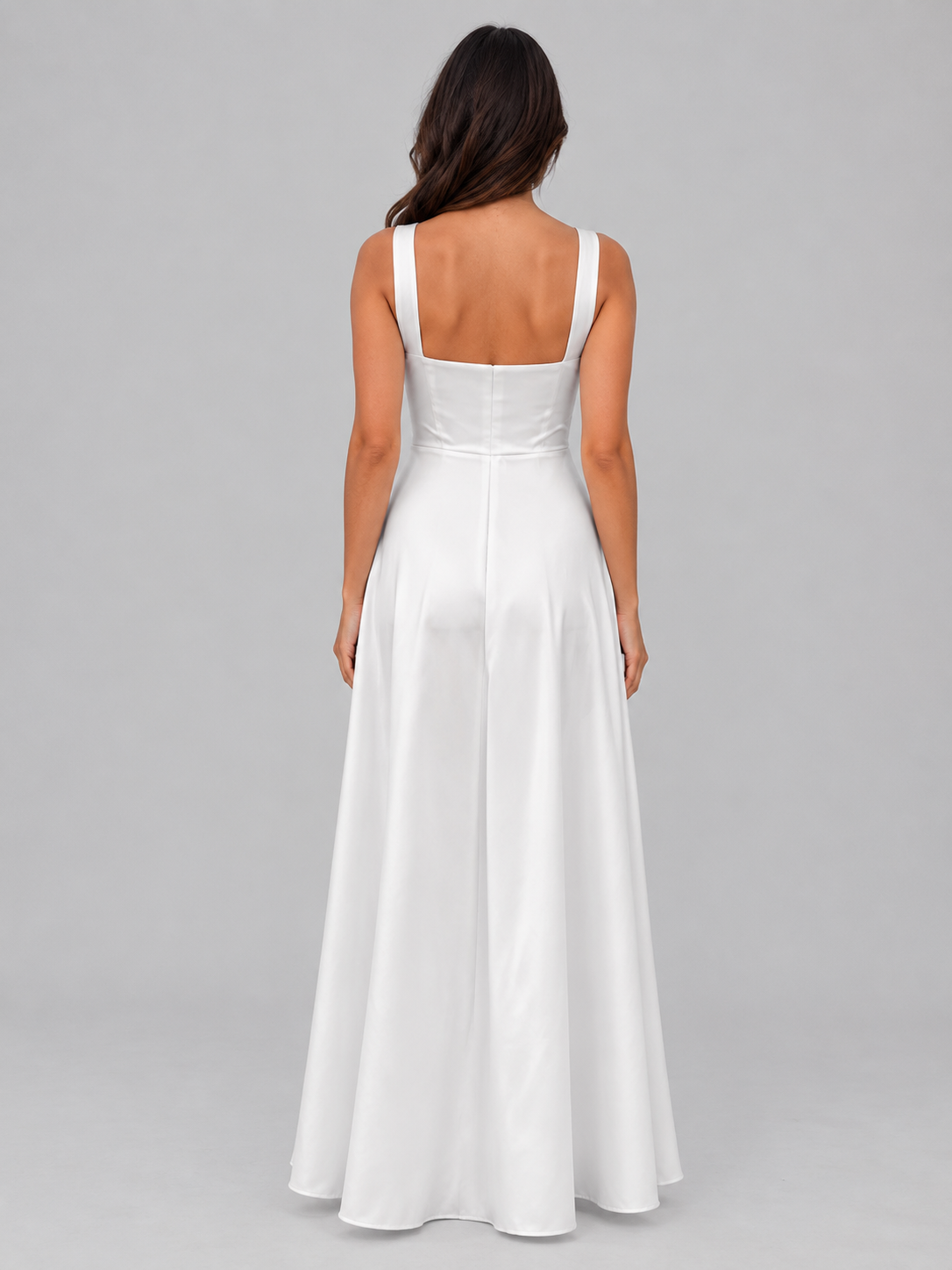 Women's Square Neck A-Line Maxi Dress