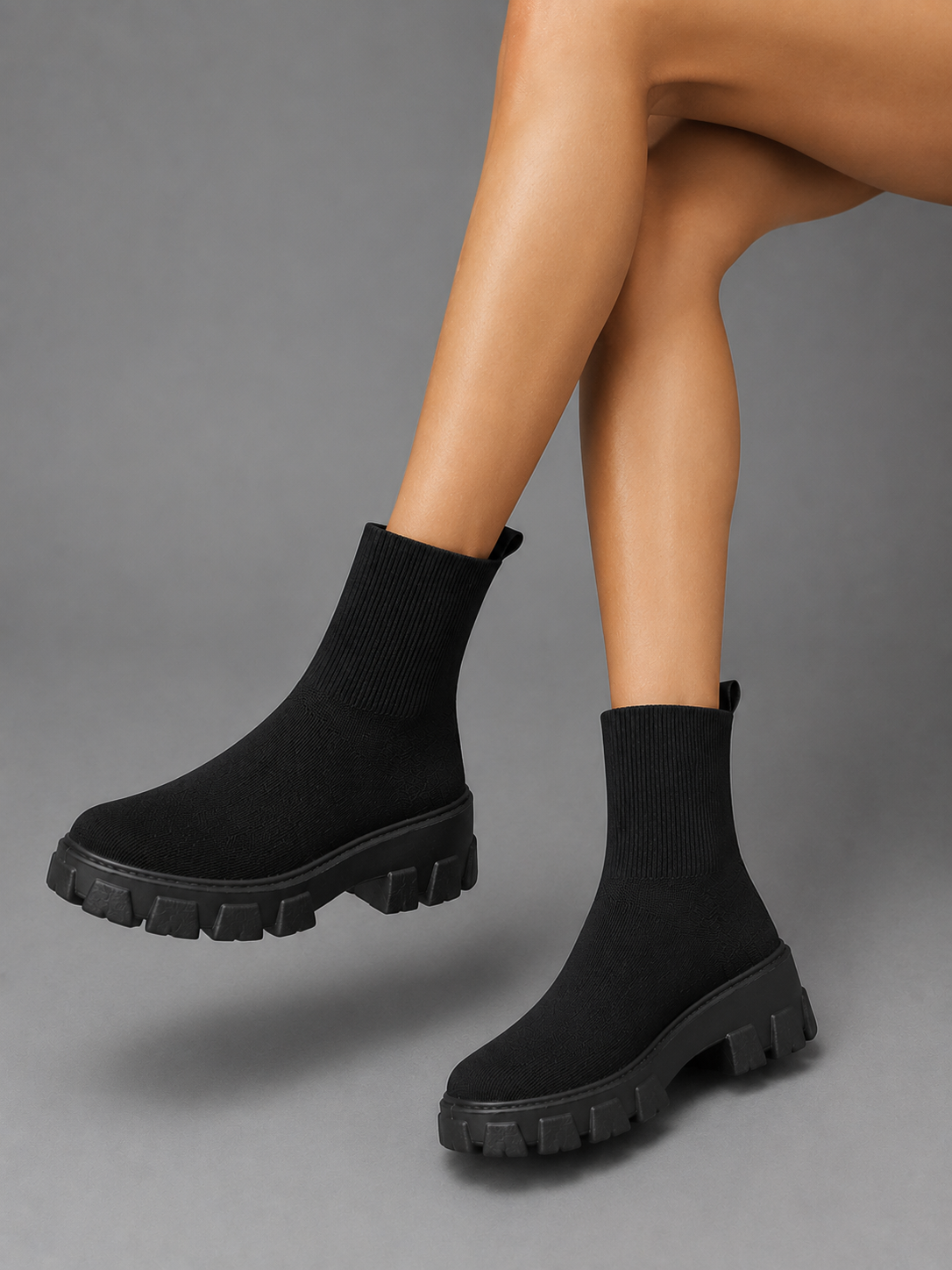 Women's Stretch Pull-On Sock Boots