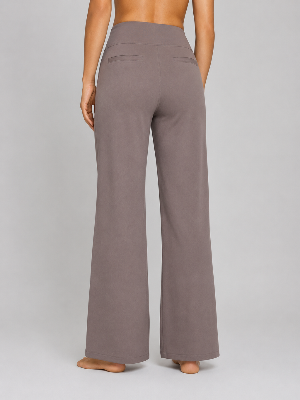 Women's High-Waist Stretch Straight-Leg Trousers for Everyday Comfort