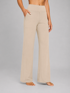 Women's High-Waist Stretch Straight-Leg Trousers for Everyday Comfort