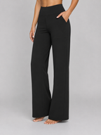Women's High-Waist Stretch Straight-Leg Trousers for Everyday Comfort