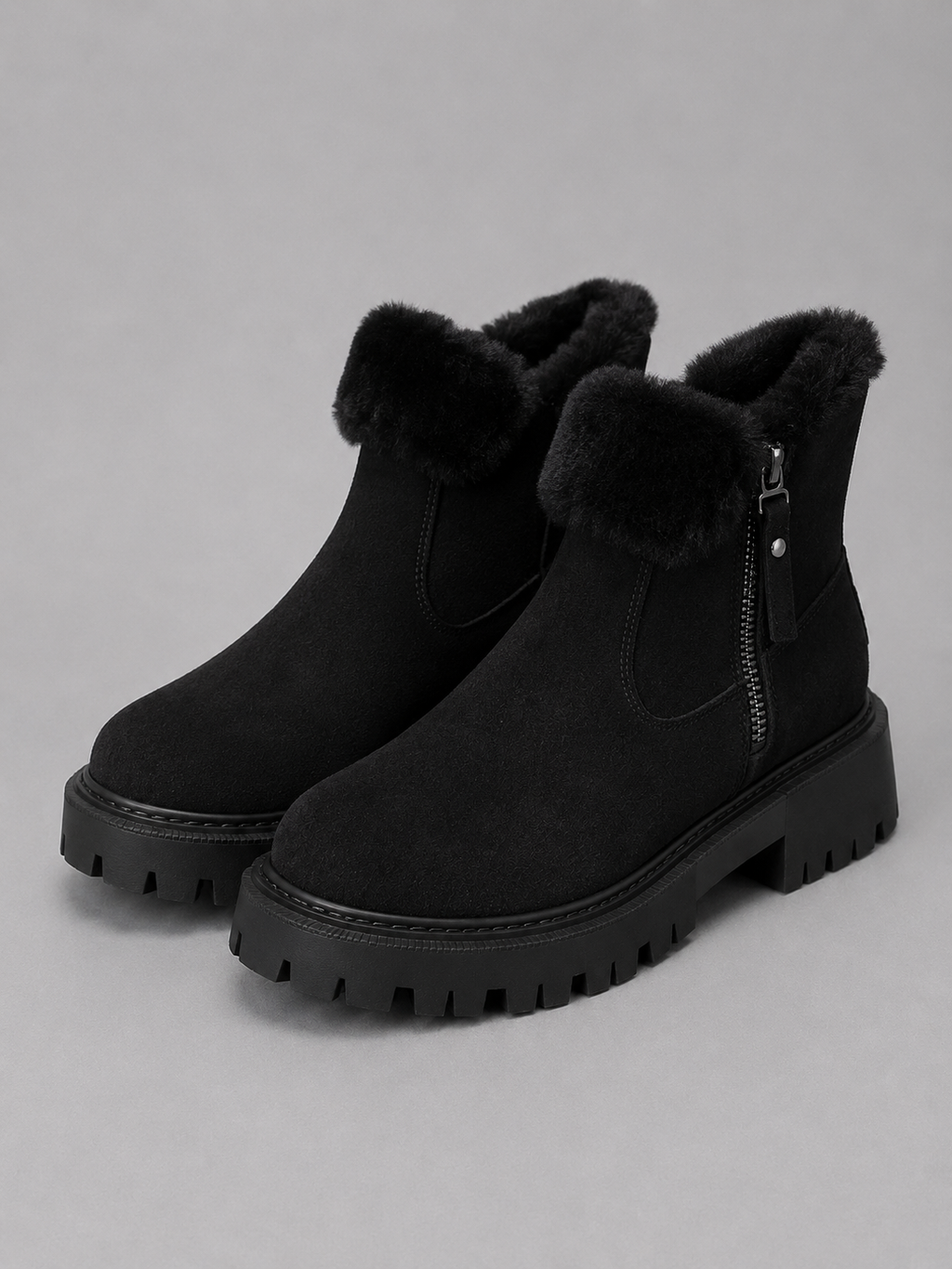 Women's Faux Fur Lined Ankle Boots