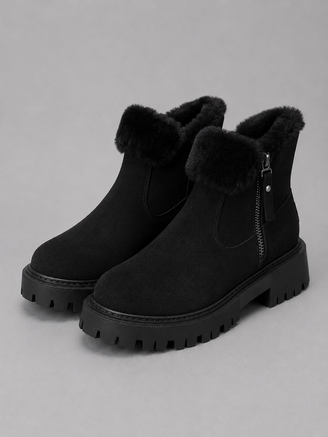 Women's Faux Fur Lined Ankle Boots