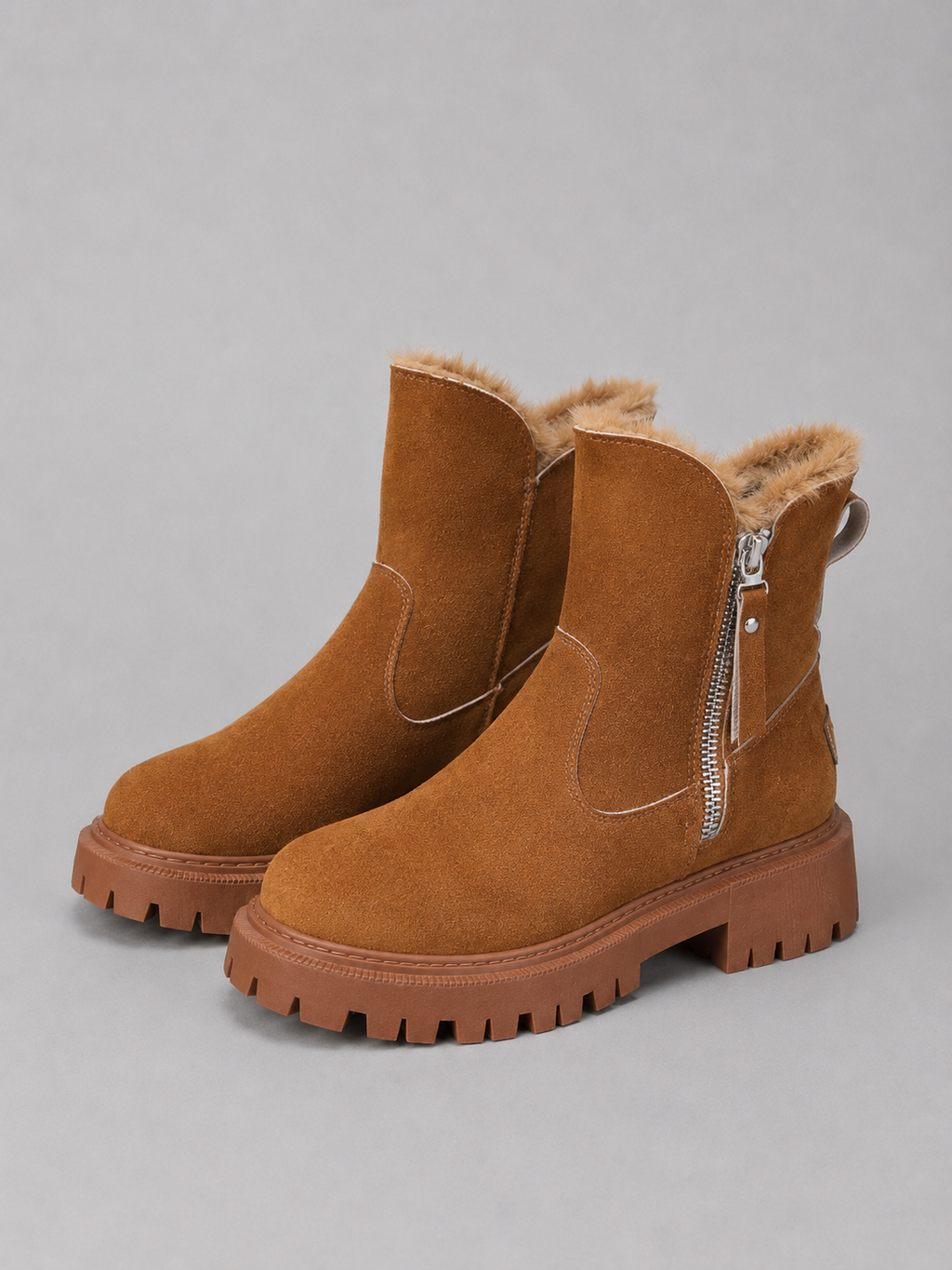 Women's Faux Fur Lined Ankle Boots
