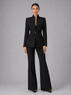 Women's Tailored Blazer and Trouser Suit Set