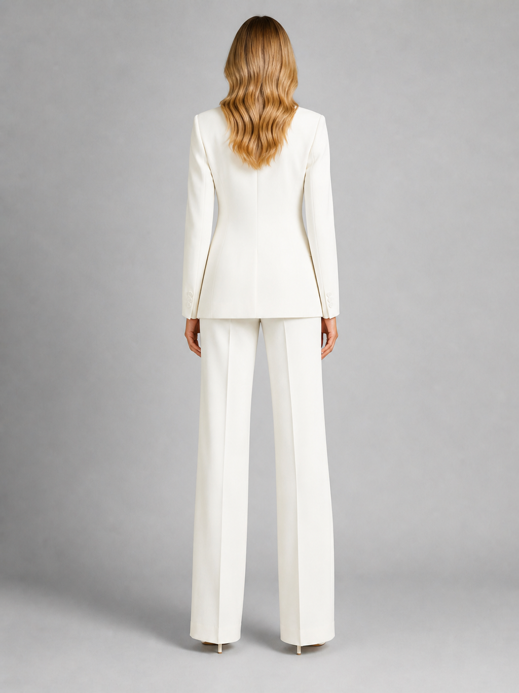 Women's Tailored Blazer and Wide-Leg Trousers Set