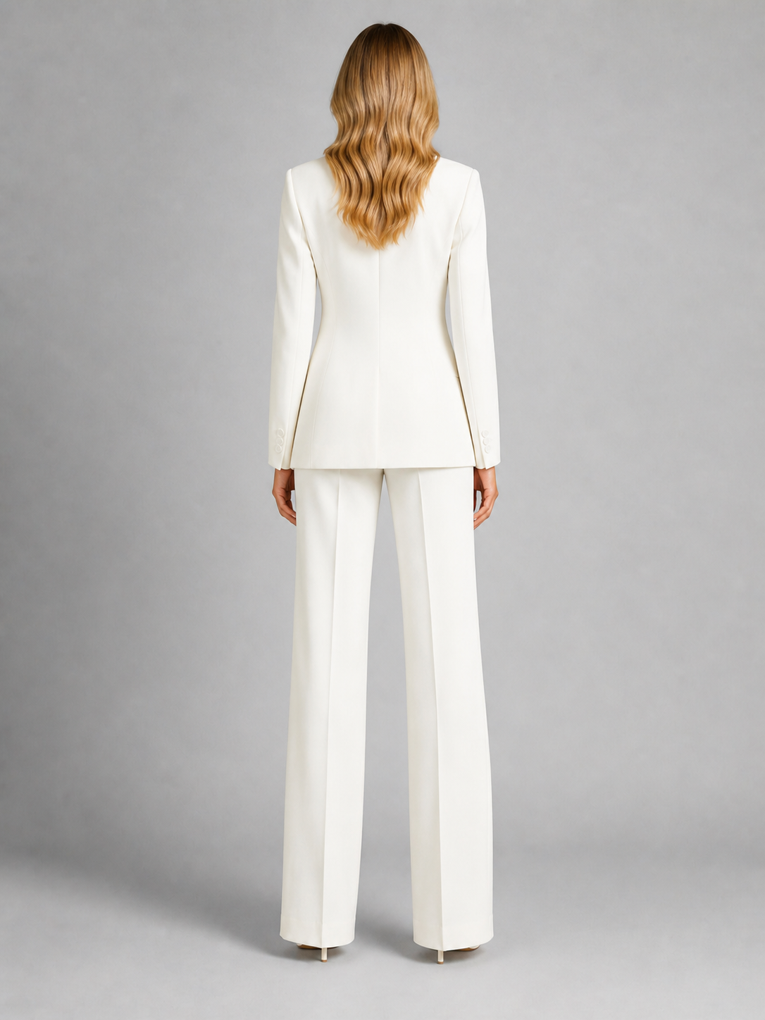 Women's Tailored Blazer and Wide-Leg Trousers Set
