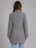 Women's Tailored Longline Button Coat