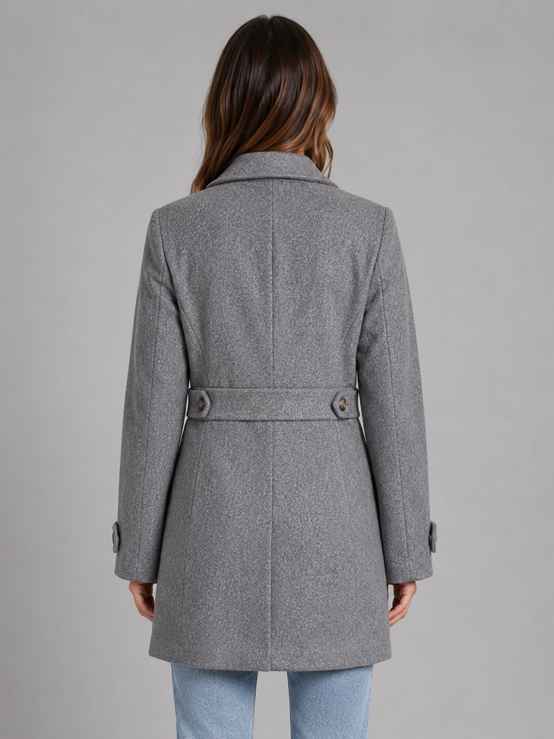 Women's Tailored Longline Button Coat