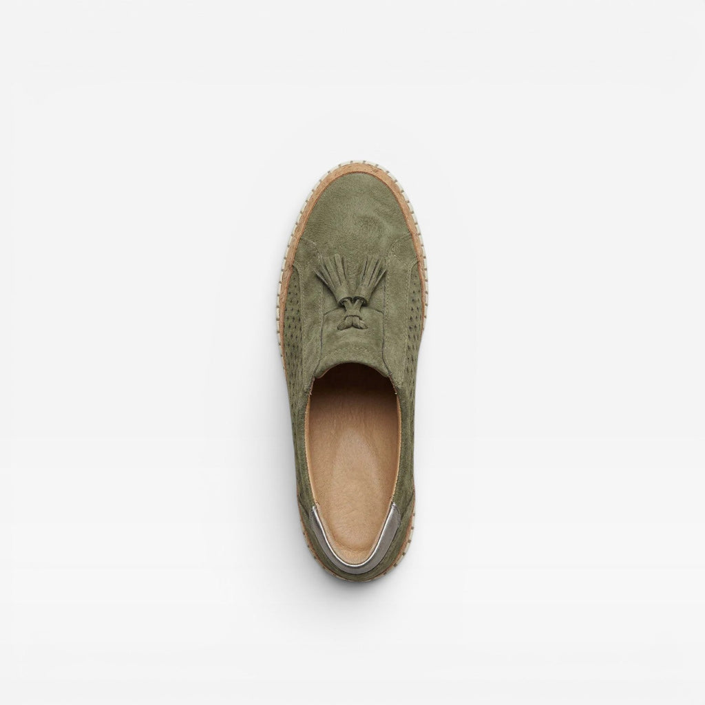 Women's Suede Tassel Slip-On Sneakers