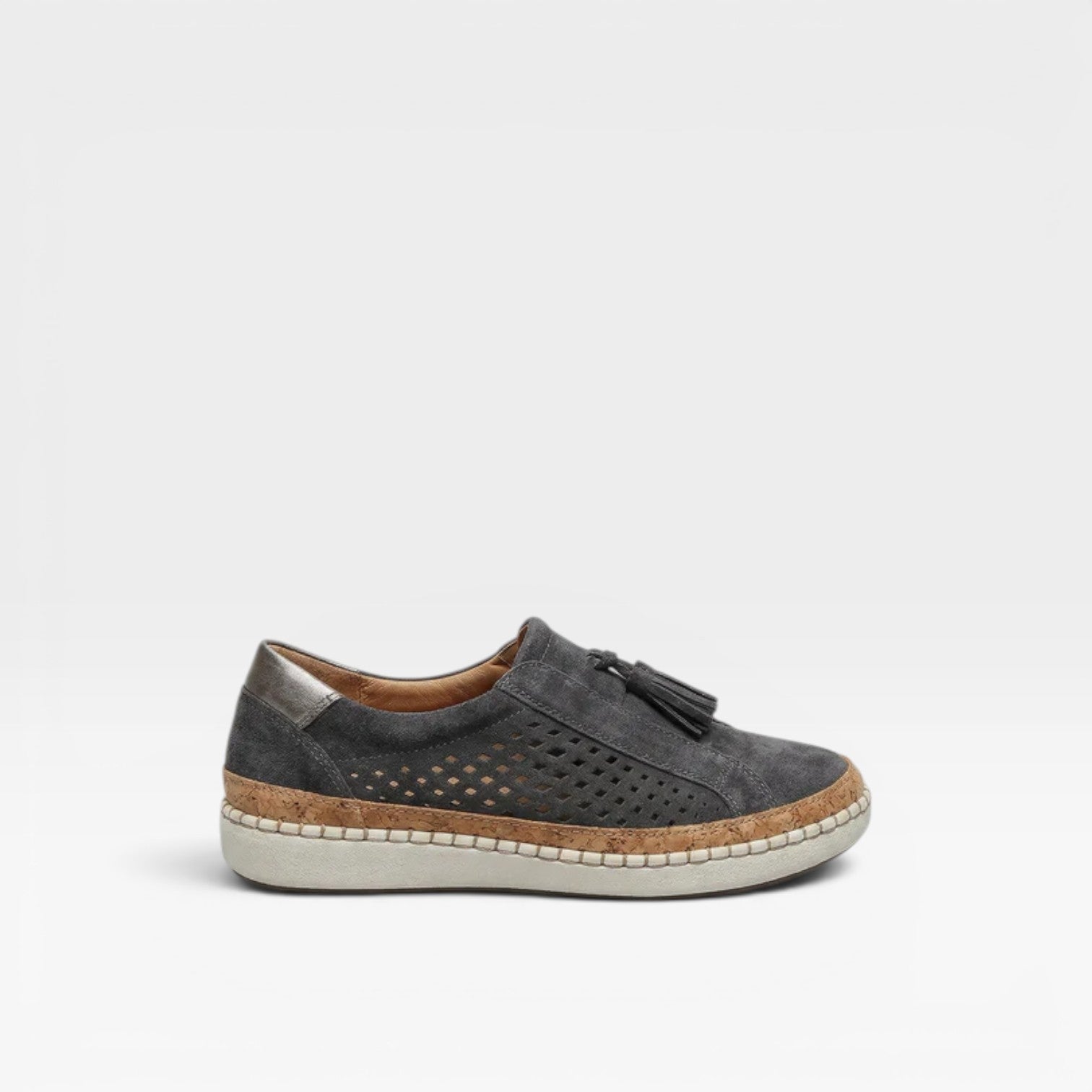Women's Suede Tassel Slip-On Sneakers