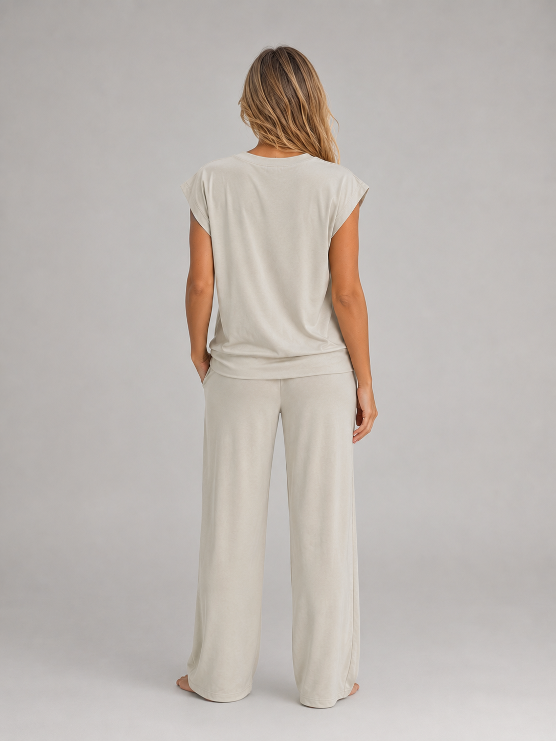 Women's Two-Piece Wide Leg Lounge Set