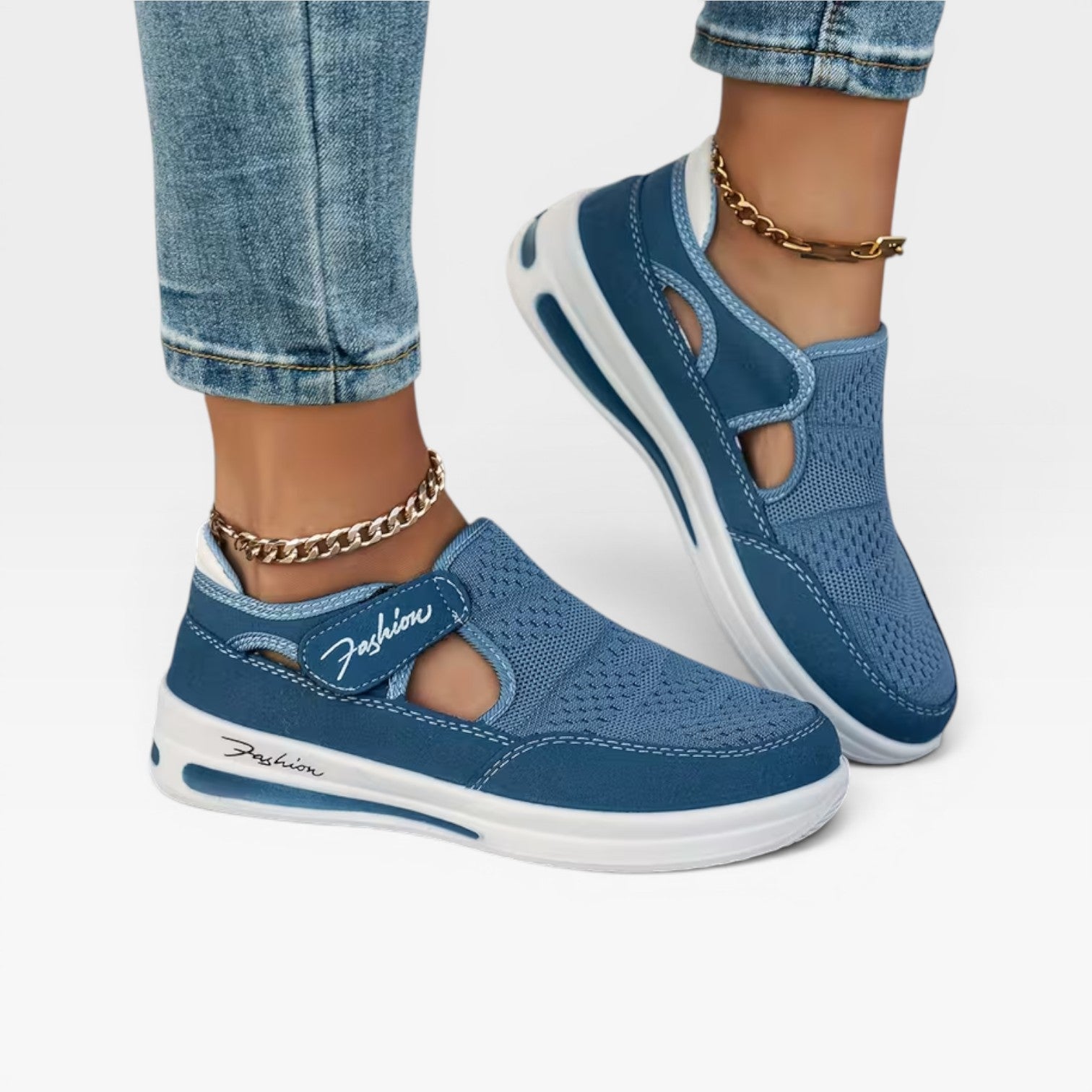 Women's Slip-On Platform Walking Trainers