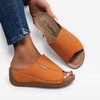 Women's Cushioned Wedge Slide Sandals