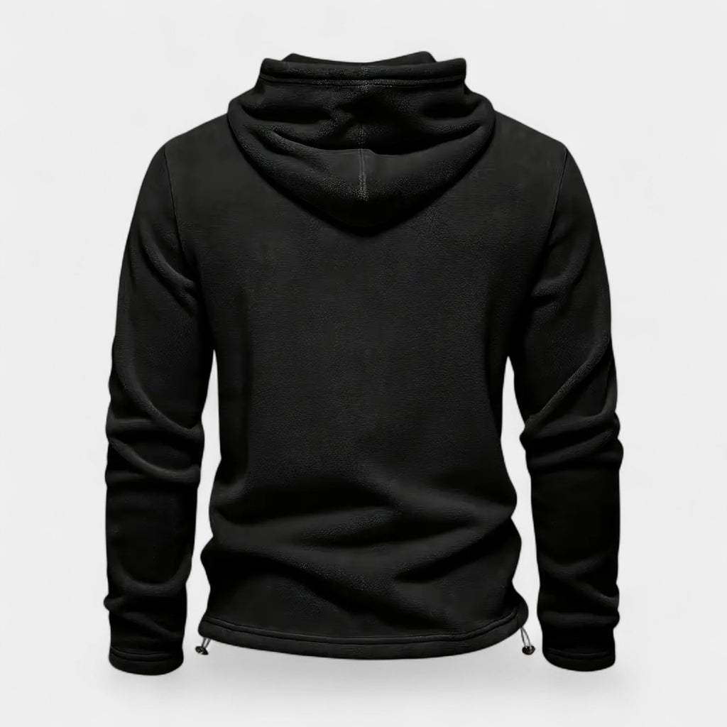 Midweight Fleece Hoodie Drawstring Regular Fit for Men