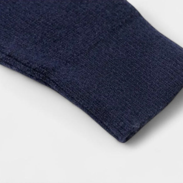 Quarter-Zip Knit Sweater Ribbed Slim Fit for Men