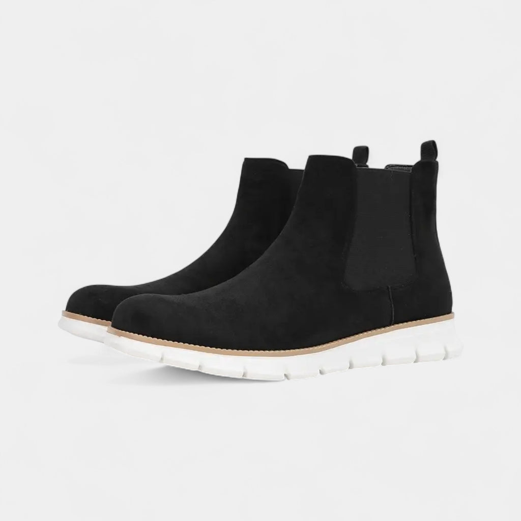 Suede Chelsea Sneaker Boots Slip-On for Men