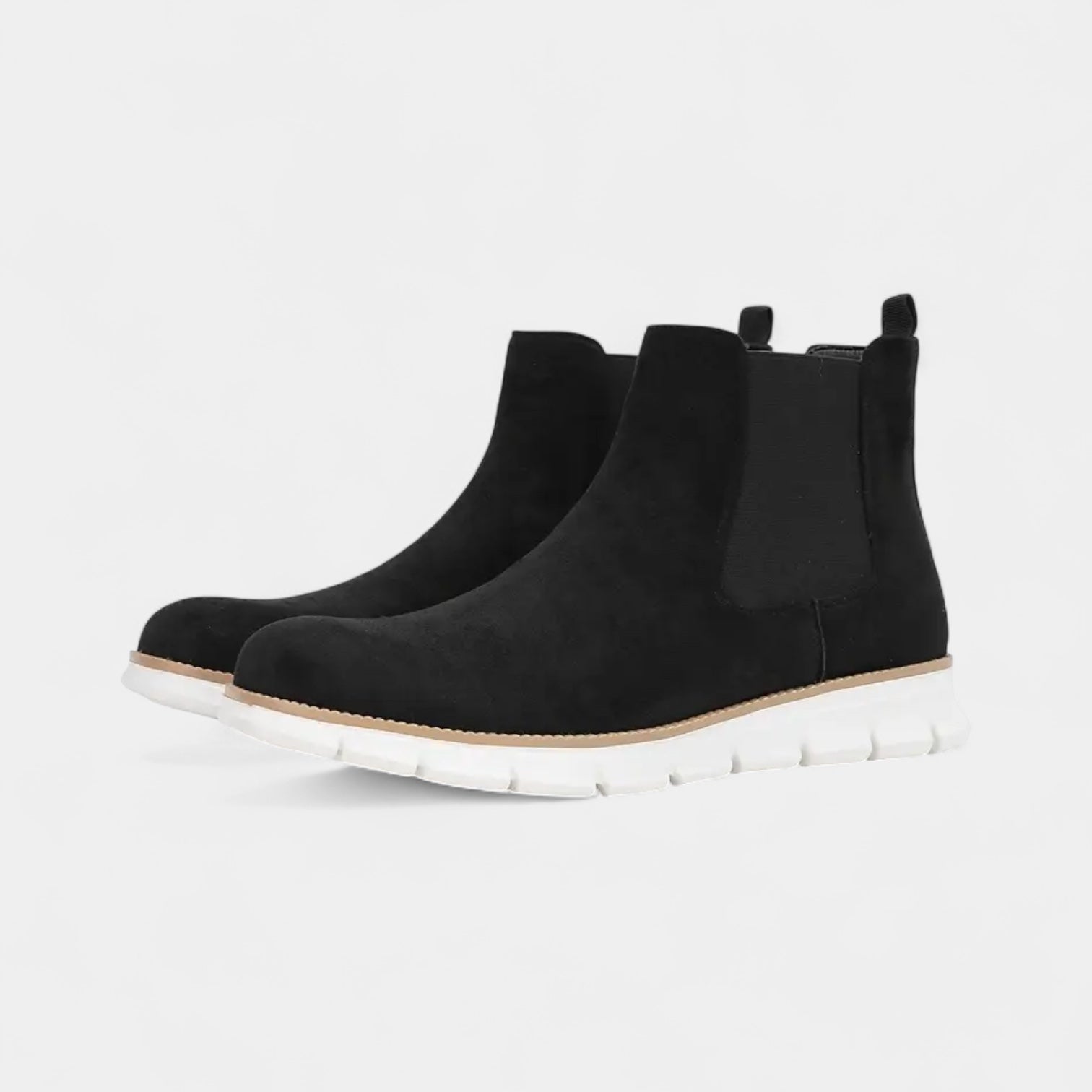 Suede Chelsea Sneaker Boots Slip-On for Men