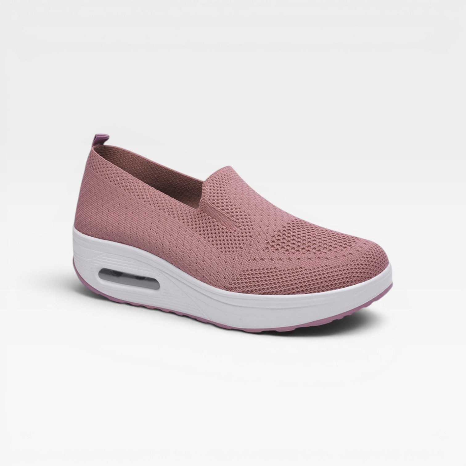 Women's Breathable Knit Slip-On Platform Trainers