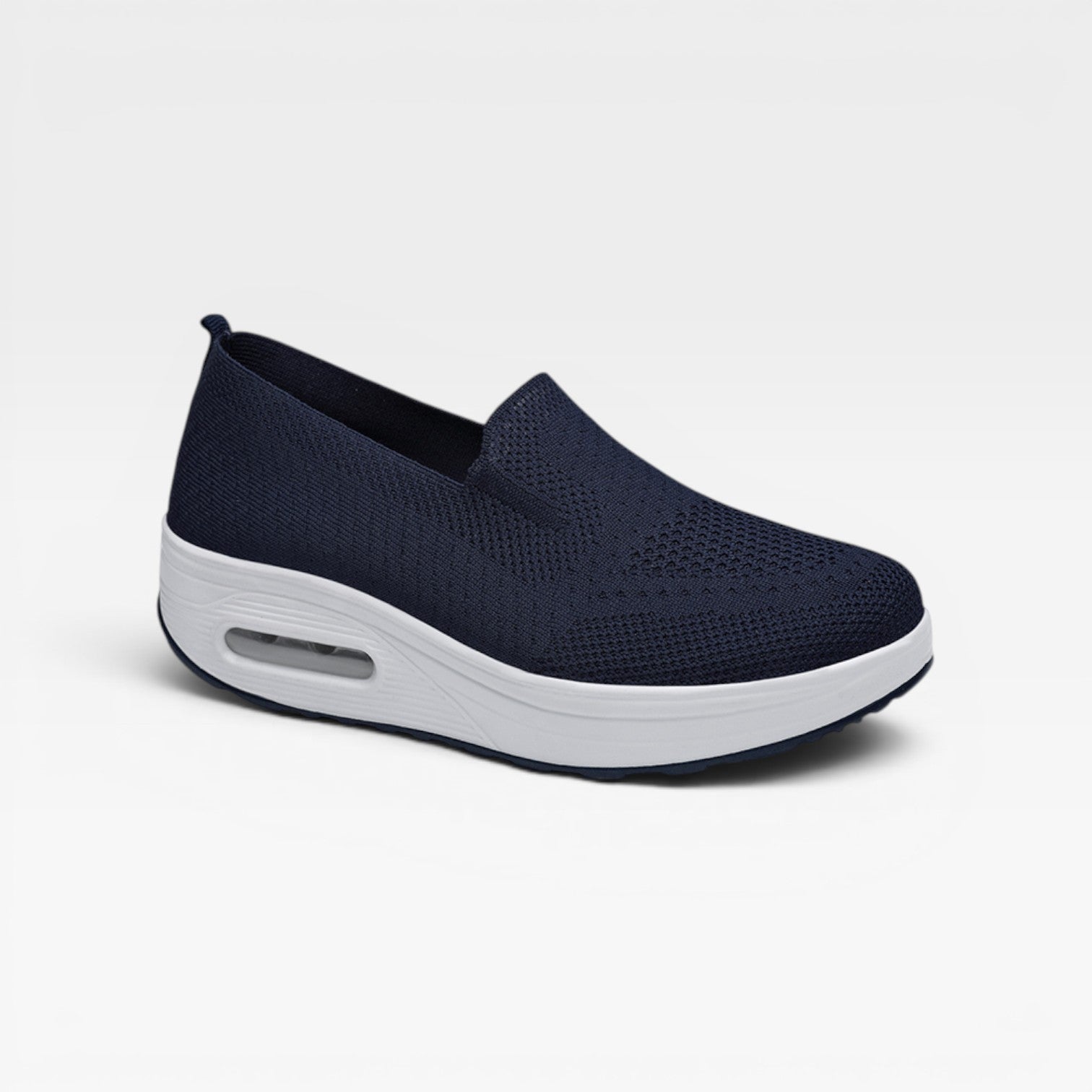 Women's Breathable Knit Slip-On Platform Trainers