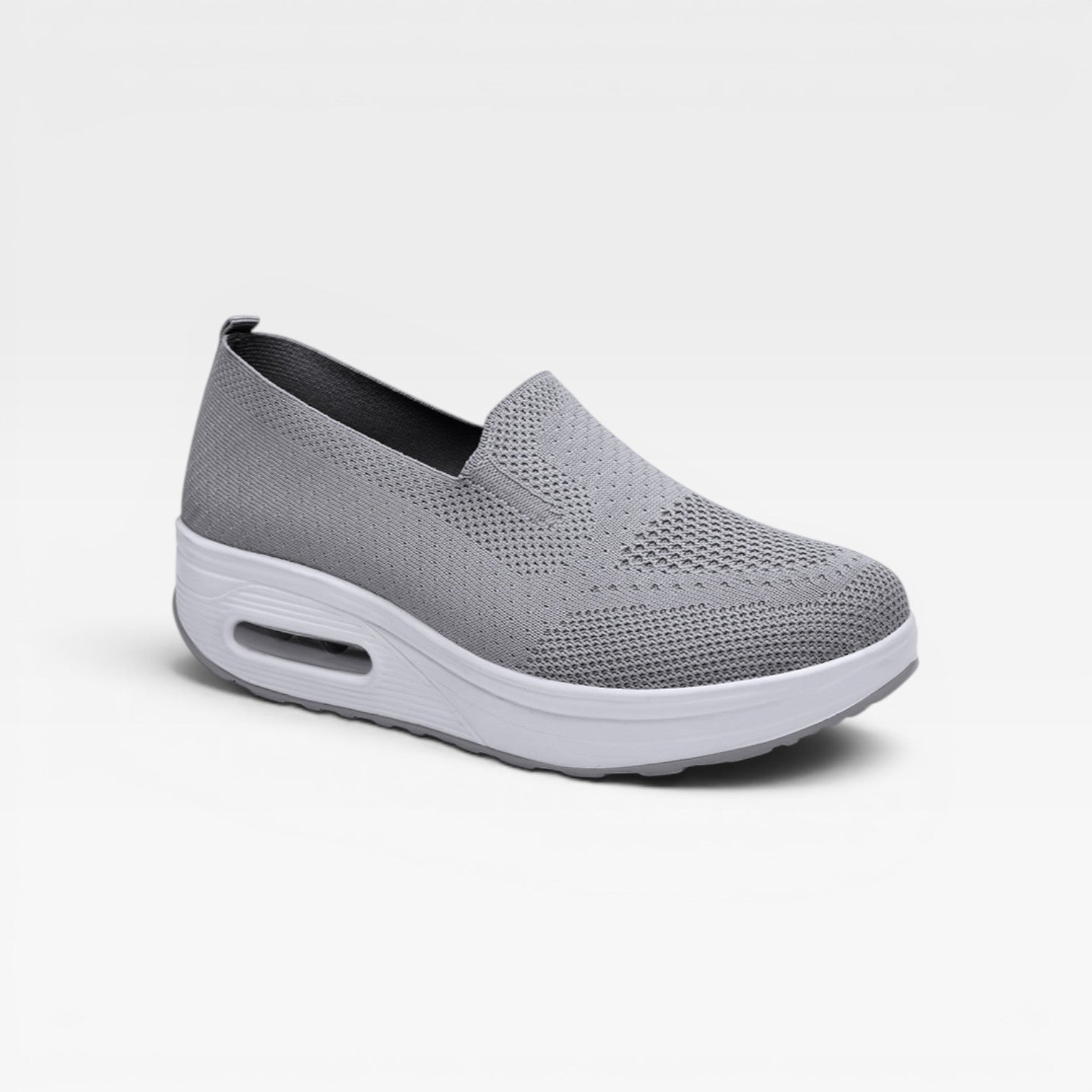 Women's Breathable Knit Slip-On Platform Trainers