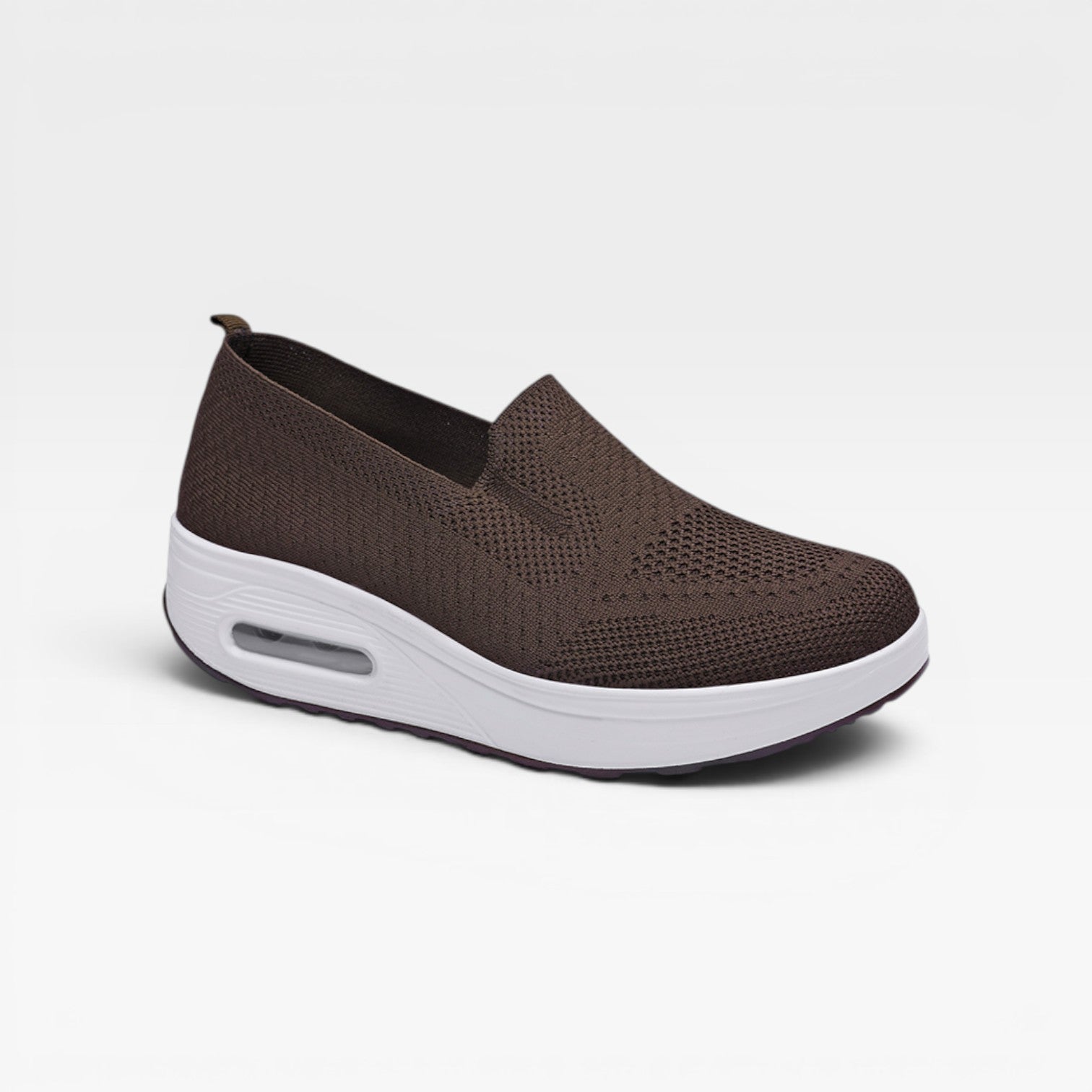 Women's Breathable Knit Slip-On Platform Trainers