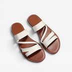 Women's Woven Braided Open-Toe Flat Sandals