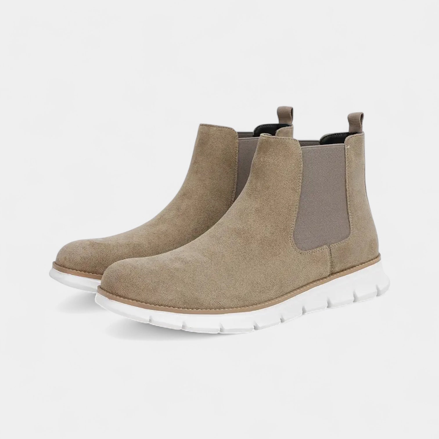 Suede Chelsea Sneaker Boots Slip-On for Men