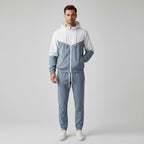 Color Block Windbreaker Tracksuit Set Regular Fit for Men