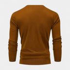 V-Neck Fine-Gauge Knit Sweater Regular Fit for Men