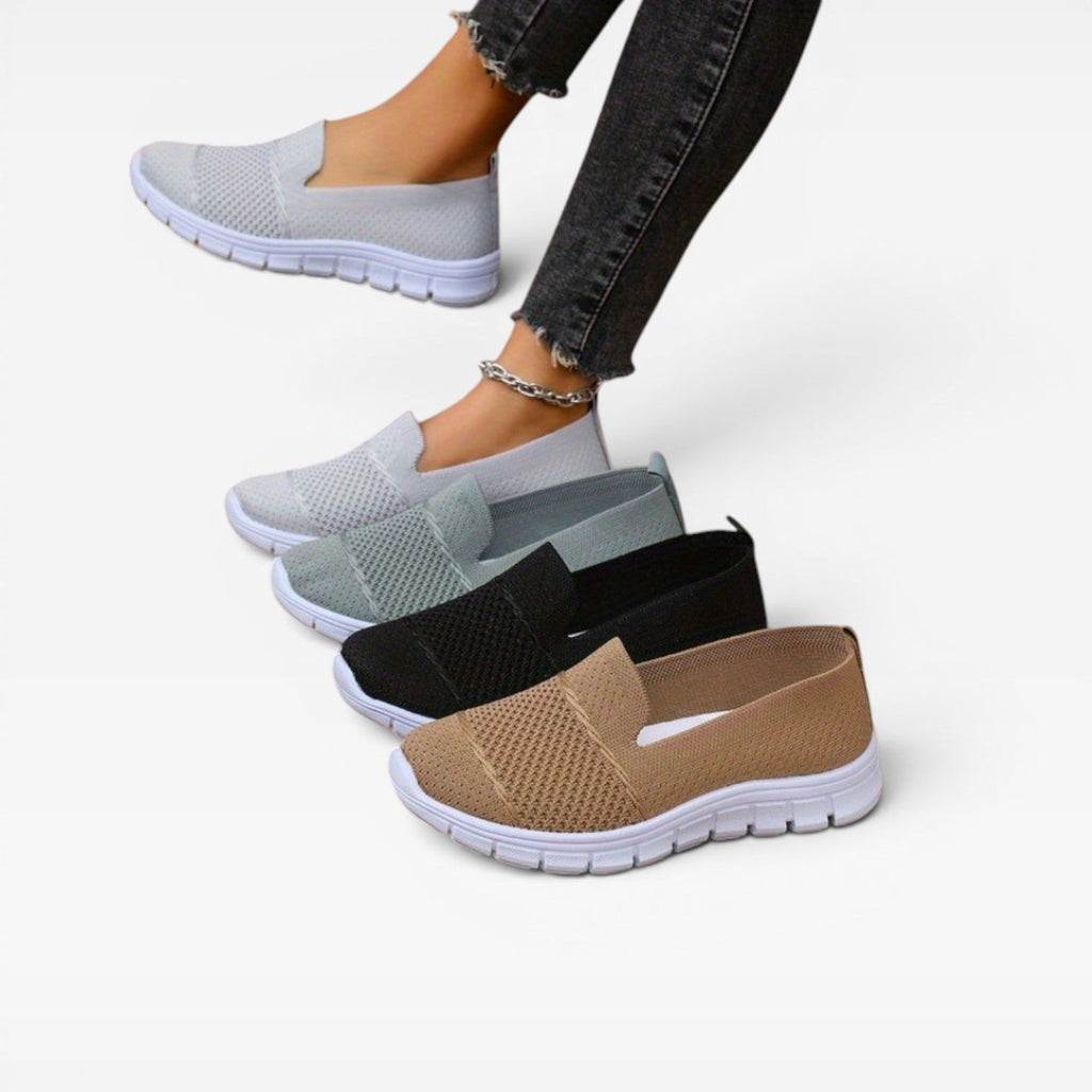 Women's Breathable Knit Slip-On Sneakers