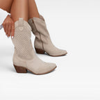 Women's Perforated Western Summer Boots