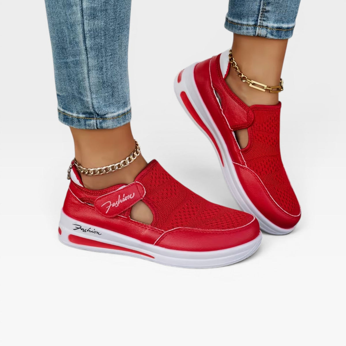 Women's Slip-On Platform Walking Trainers