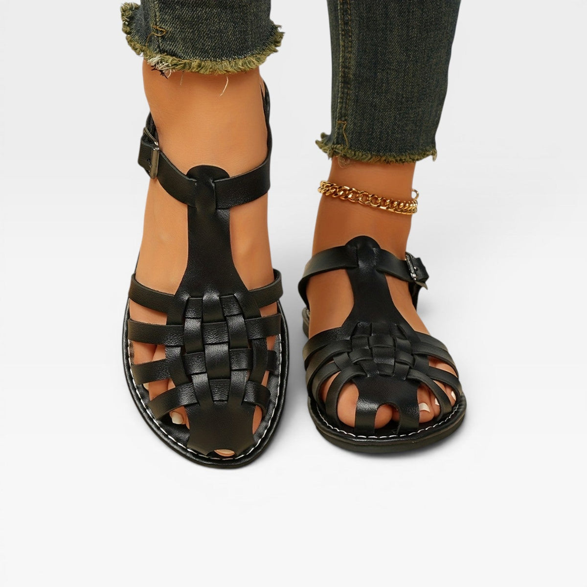 Women's Woven Fisherman Flat Sandals
