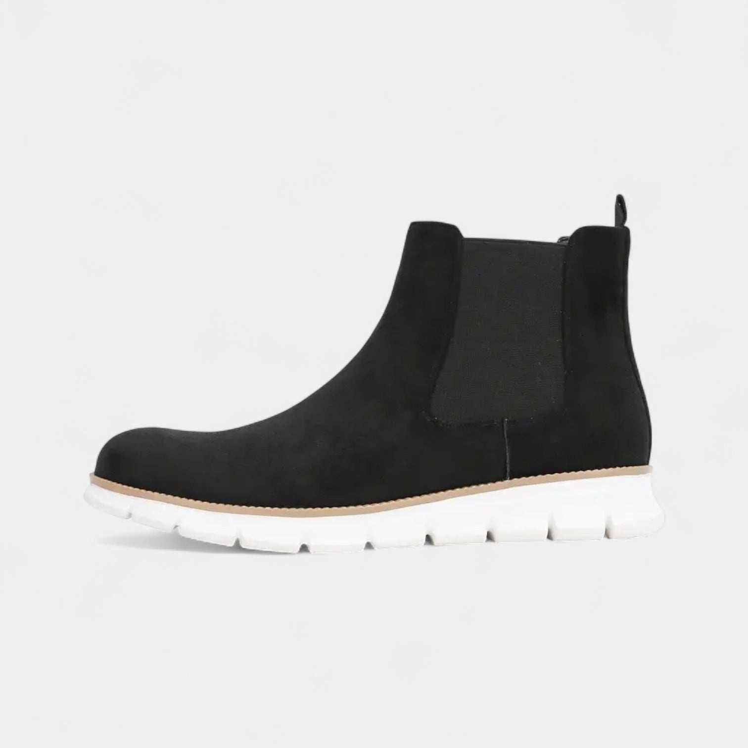Suede Chelsea Sneaker Boots Slip-On for Men