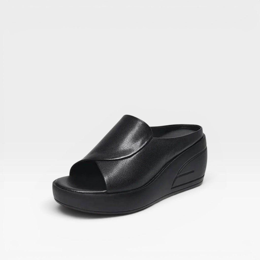 Women's Cushioned Wedge Platform Mules