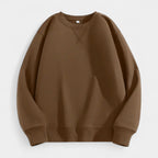 Crew Neck Cotton Blend Sweatshirt Regular Fit for Men