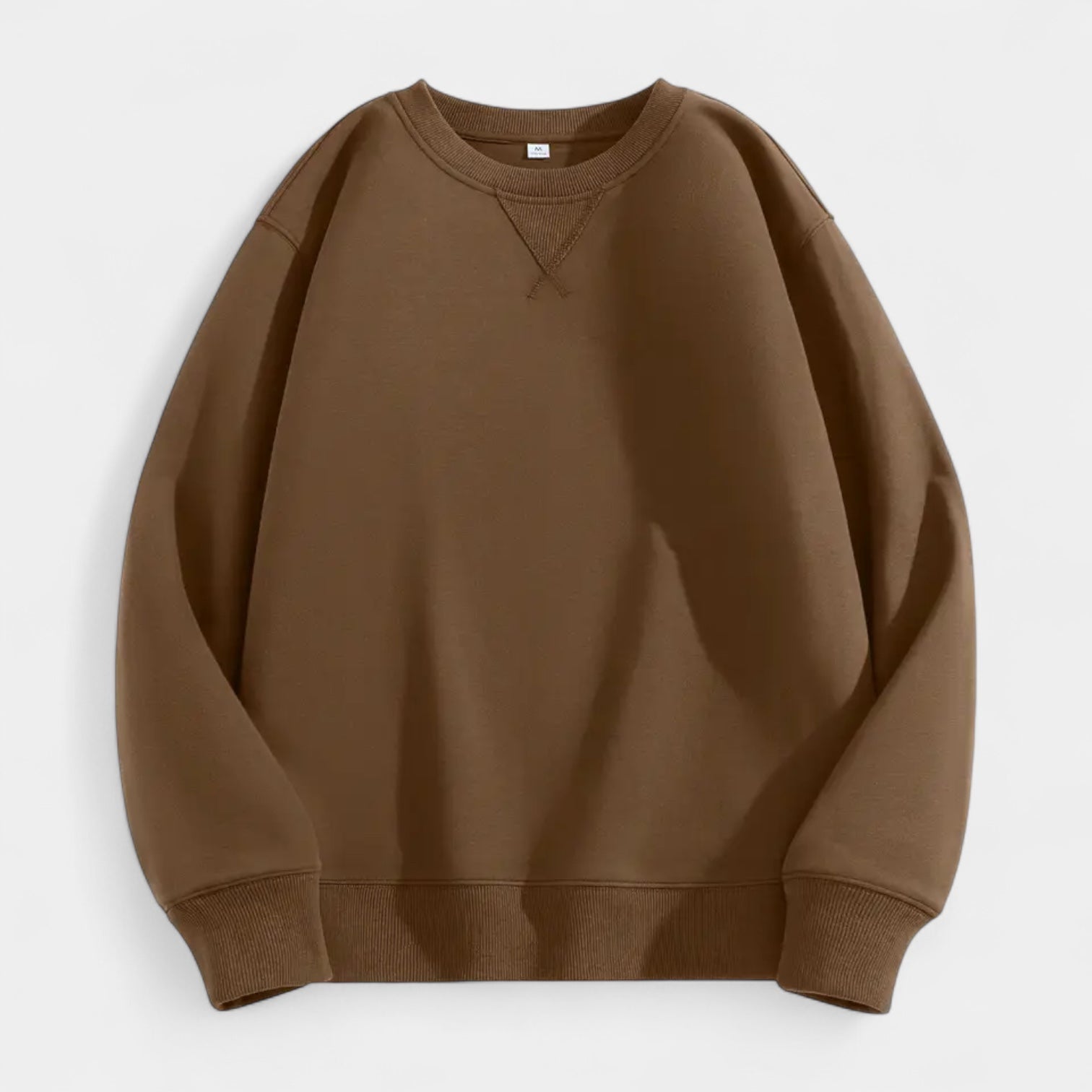 Crew Neck Cotton Blend Sweatshirt Regular Fit for Men