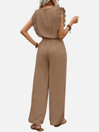 Women's Two-Piece Set with Wide Leg Trousers