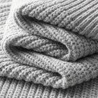 Waffle Knit Half-Zip Sweater Regular Fit for Men