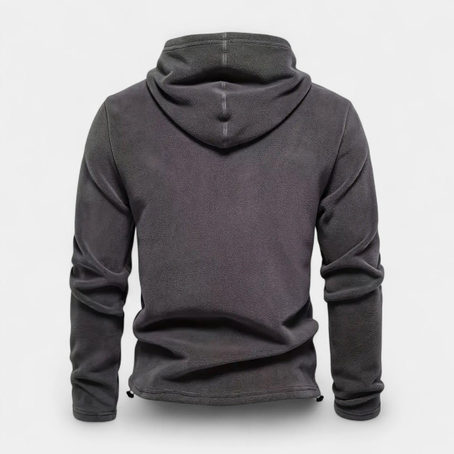 Midweight Fleece Hoodie Drawstring Regular Fit for Men