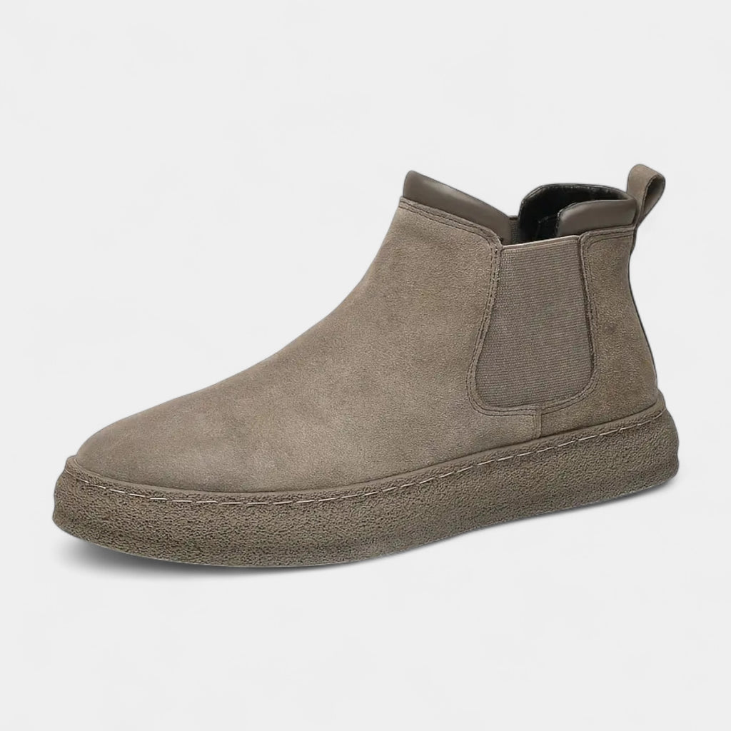 Faux Suede Chelsea Sneaker Boots Slip-On for Men