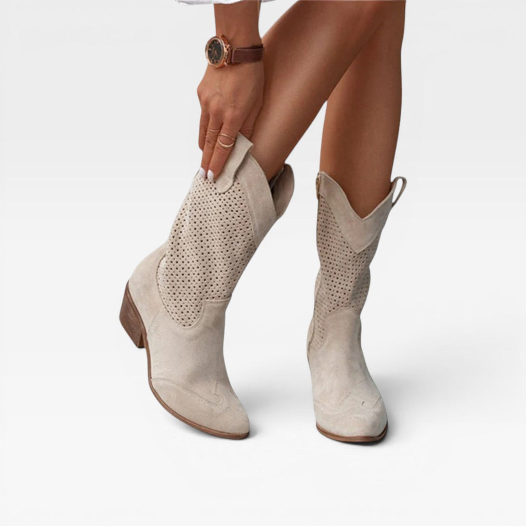Women's Perforated Western Summer Boots